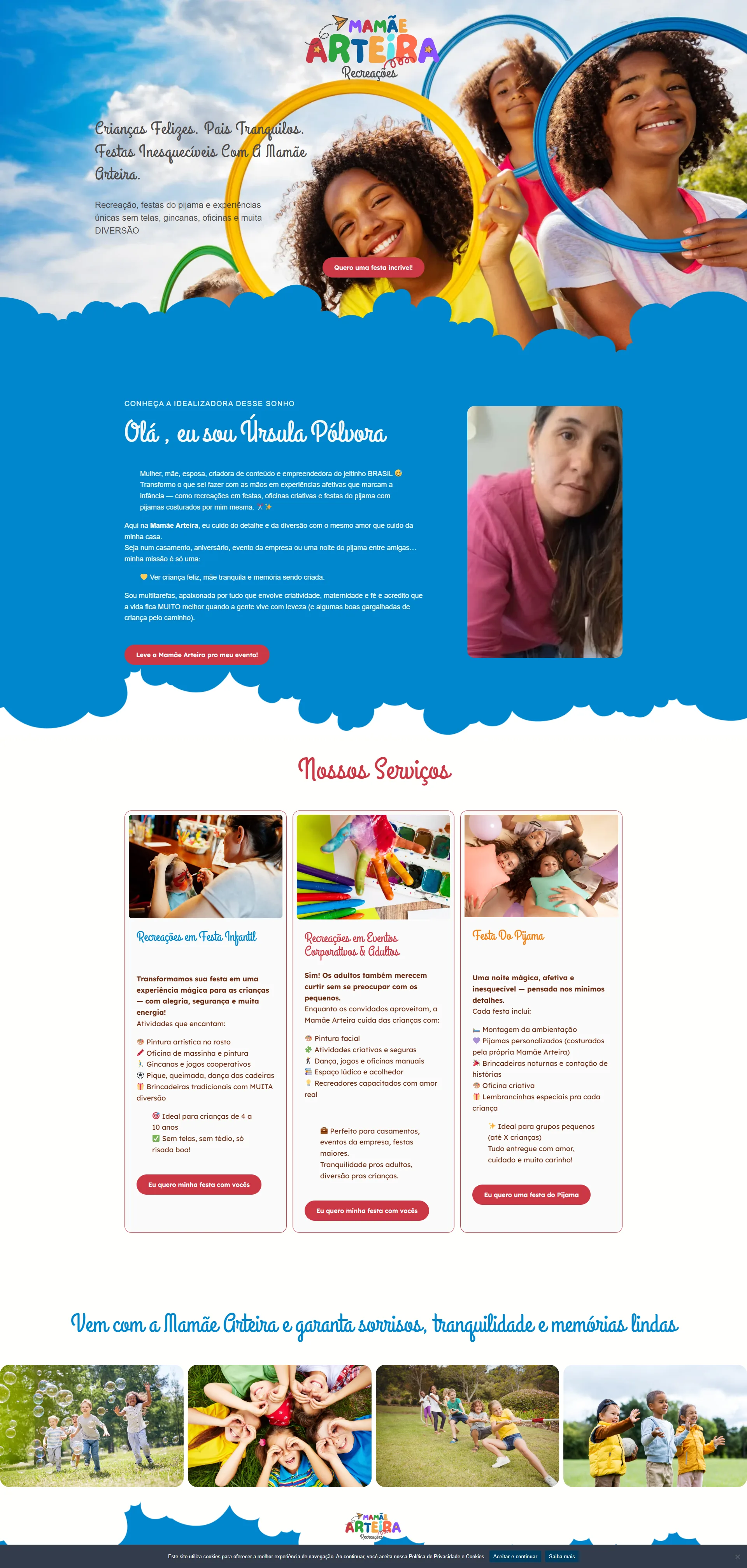 Site Mamãe Arteira