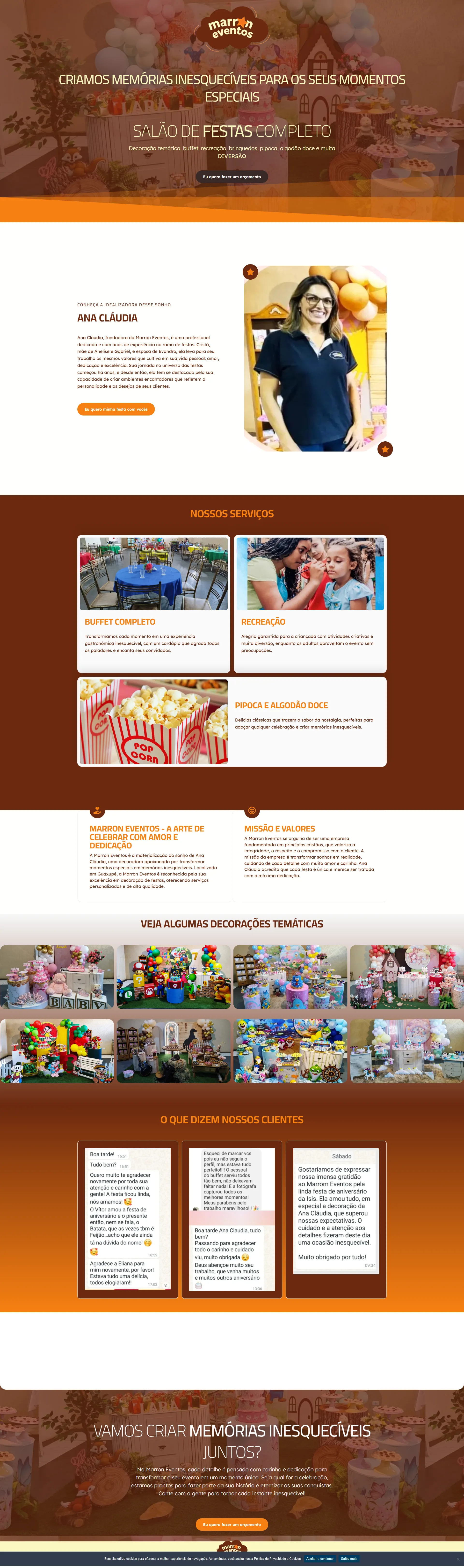 Site Marron Eventos